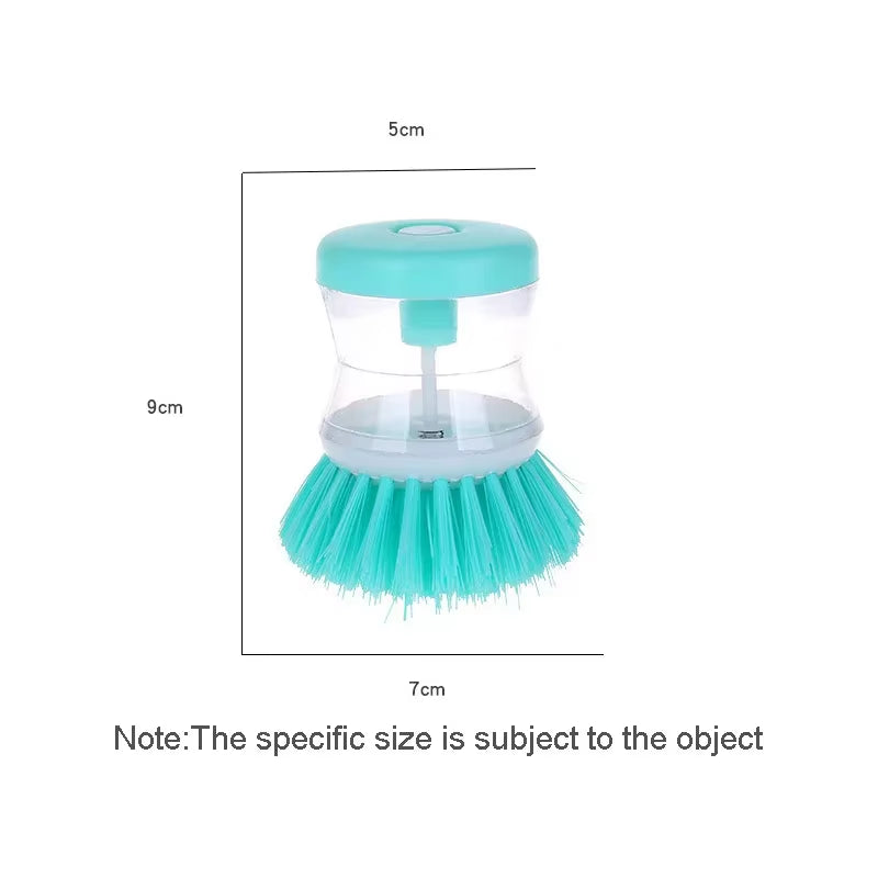 Effortless Kitchen Cleaning: Automatic Dish Brush with Soap Dispenser in Vibrant Colors