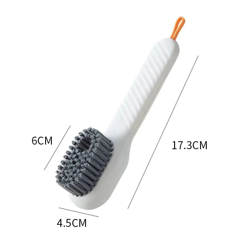 Automatic Long Handle Shoe Brush with Soft Bristles for Effortless Cleaning and Gentle Care
