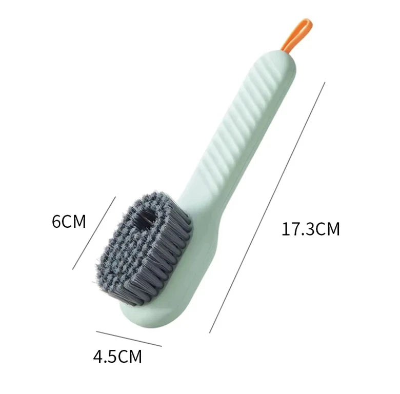 Automatic Long Handle Shoe Brush with Soft Bristles for Effortless Cleaning and Gentle Care