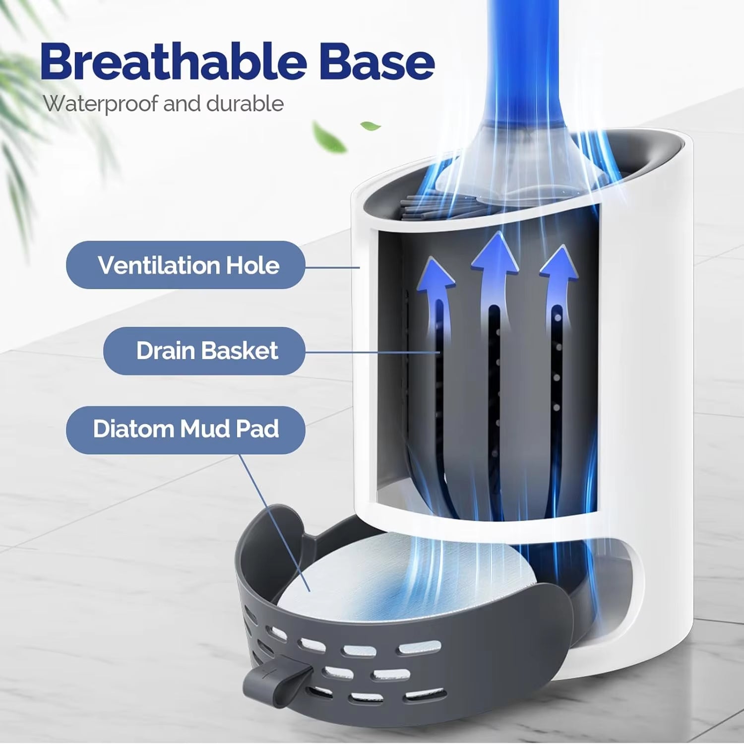 Revolutionary Water Spray Silicone Toilet Brush with 40Cm Long Handle – Effortless Bathroom Cleaning with Wall-Mounted Convenience!