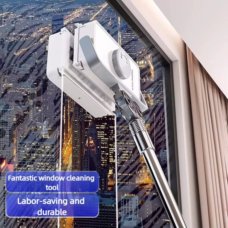 Revolutionize Your Cleaning Routine with the JOYBOS Adjustable Magnetic Window Cleaner - Professional Double-Sided Tool with Telescopic Rod for Effortless Home Cleaning