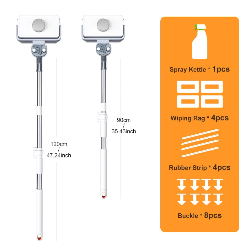 Revolutionize Your Cleaning Routine with the JOYBOS Adjustable Magnetic Window Cleaner - Professional Double-Sided Tool with Telescopic Rod for Effortless Home Cleaning